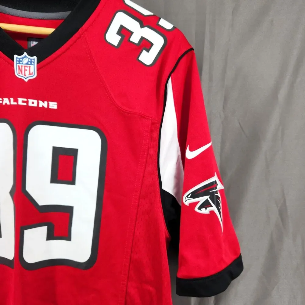 Atlanta Falcons Jersey Mens Large Red NFL Football Nike On Field Steven Jackson